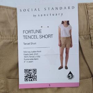 Sanctuary Fortune High Waist Tan Shorts